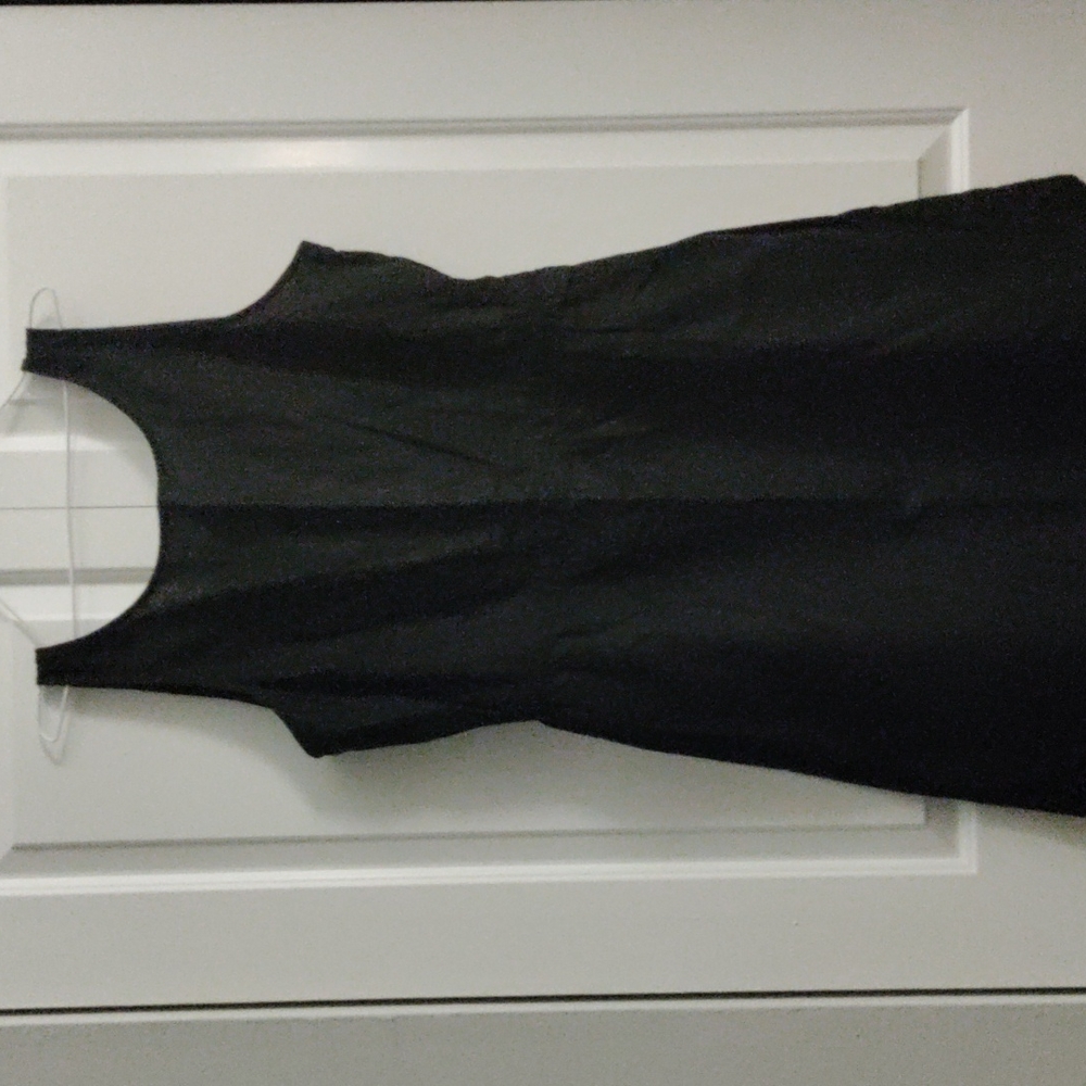 Black summer linen dress